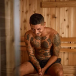 Sauna de interior Auburn para 2-3 personas – Puerta compacta y elegante / Calentador inteligente KIP de 6 kW + Fenix - Imagen 4