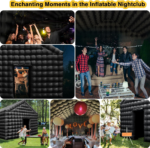 Tienda inflable portátil en forma de cubo / Cenador cuadrado grande para eventos nocturnos y exposiciones - Imagen 6