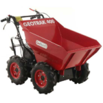 Carretilla con motor GeoTech Pro GEOTRAK 400 - Cajón dumper 400 Kg - 4 ruedas motrices