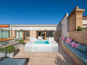Genérico Piscinas y spas Piscina Mariposa con Tumbonas GRE - Set Familiar Premium - Imagen 5