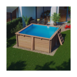 Piscina de madera GRE Carra 3,05 x 3,05 x 1,19 m - Imagen 2