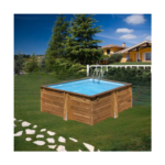 Piscina de madera GRE Carra 3,05 x 3,05 x 1,19 m - Imagen 7