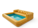 Sofá inflable modular para piscina – Forma personalizable – Ideal para relajarse al aire libre - Imagen 2