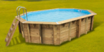 Piscina de madera Sunwater 300 x 490 Ubbink