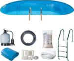 Piscina enterrada ovalada Ibiza (3,20 x 6,00 x 1,50 m) – kit completo - Imagen 2