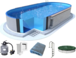 Piscina enterrada ovalada Ibiza (3,20 x 6,00 x 1,50 m) – kit completo - Imagen 5