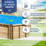 Piscina de madera Violette II 5,00 x 1,27 m (alto) - Imagen 6
