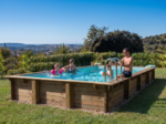 Kit de piscina de madera rectangular Habitat & Jardin "Tampa 145" – 7,20 x 4,20 x 1,44 m - Imagen 2
