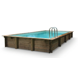 Kit de piscina de madera rectangular Habitat & Jardin "Tampa 145" – 7,20 x 4,20 x 1,44 m - Imagen 4