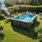 Piscina de composite cuadrada Gre Avant-Garde Nova 3,15 x 3,15 x 0,96 m - Imagen 2