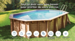 Piscina de madera GRE Safran 6,20 x 3,95 x 1,36 m - Imagen 7