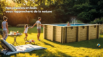 Piscina de madera GRE Papaya 5,20 x 3,20 x 1,33 m - Imagen 3