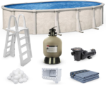 Kit de piscina elevada Coastal ovalada de 15' x 30' y 52" de altura - Imagen 5