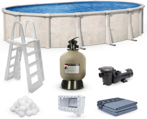 Kit de piscina elevada Coastal ovalada de 15' x 30' y 52" de altura - Imagen 5