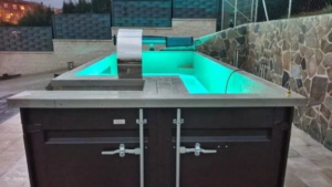 contenedor de 20 pies transformado en piscina - Imagen 4