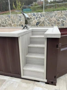 contenedor de 20 pies transformado en piscina - Imagen 3