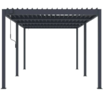 Pérgola bioclimática 3x6m Lamas de aluminio y acero - Imagen 3