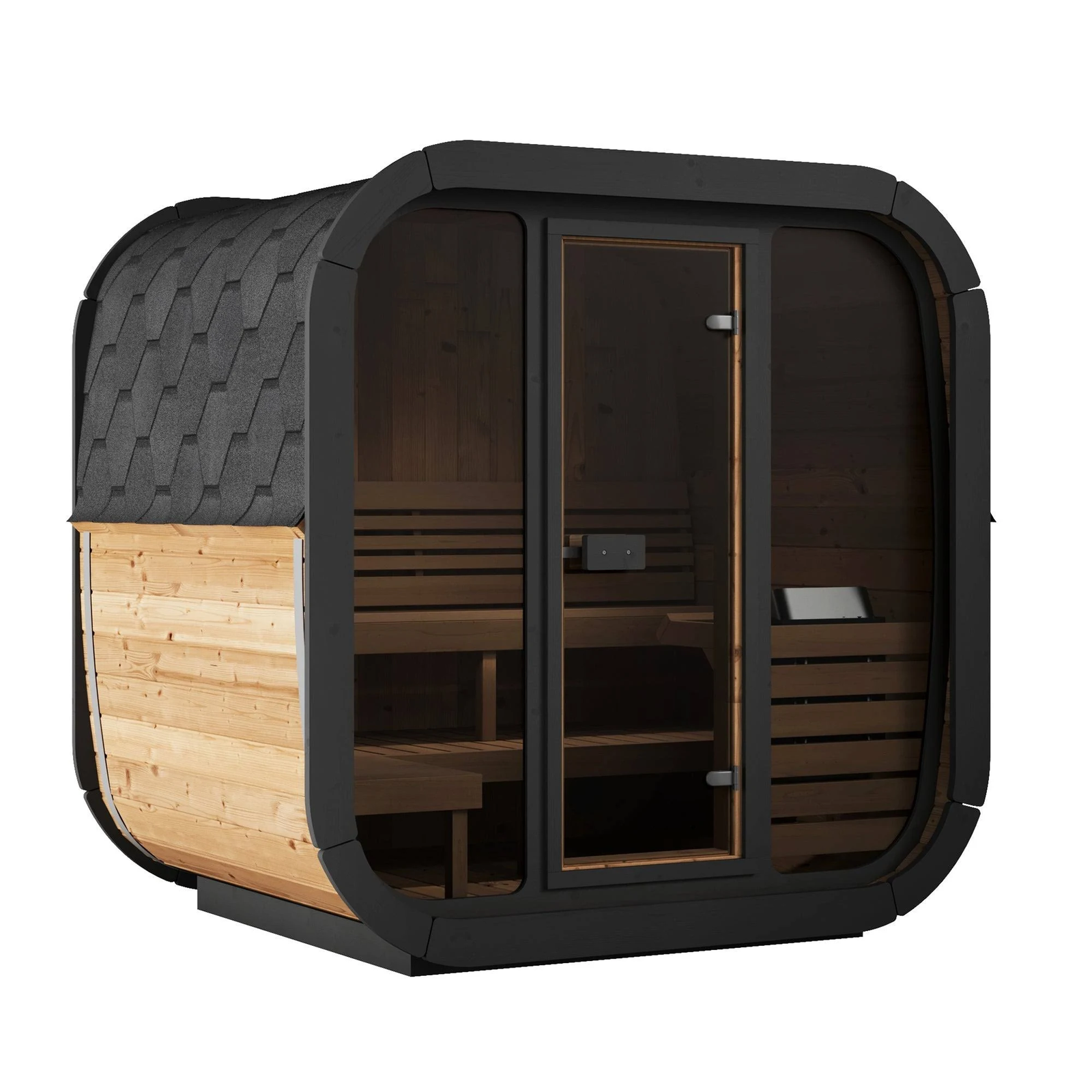 download (35) Sauna tipo cubo para exteriores SaunaLife modelo CL5G para 4 personas - Imagen 1
