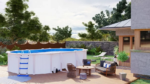 Piscina de acero ovalada GRE Fidji - Imagen 3