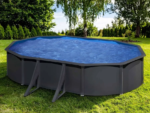 Piscina de acero Gre Louko ovalada gris antracita 6,34 x 3,99 x 1,22 m - Imagen 2