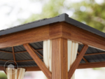 Cenador Premium de Aluminio Color Bronce con Techo Hardtop y Luz LED Cálida | Purple Leaf 3 × 4.25 m con 24 bombillas - Imagen 7