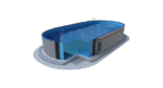 Piscina ovalada de acero Ibiza (para instalar enterrada o semienterrada) con pared de 0,6 mm y liner - Imagen 6