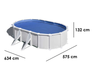 Gre Piscina Atlantis acero - Imagen 3