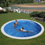 Kit de piscina enterrada redonda de acero de 4,5 x 1,20 m - Imagen 2